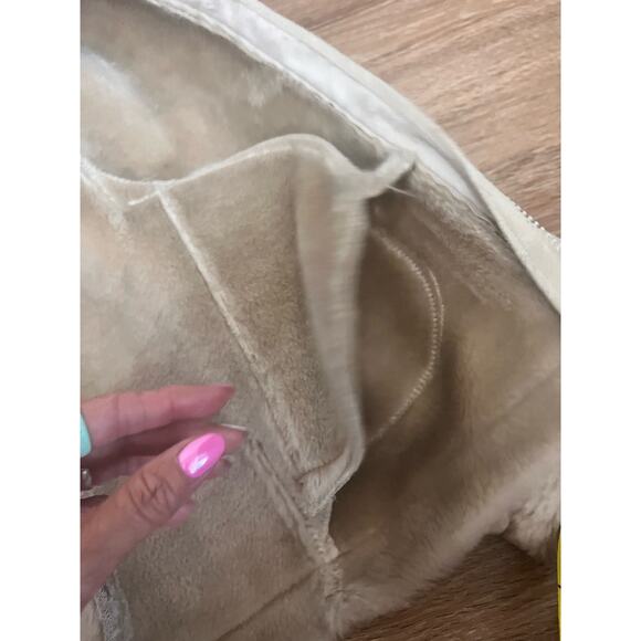 Esprit Faux Shearling Cream Jacket - Picture 16 of 16